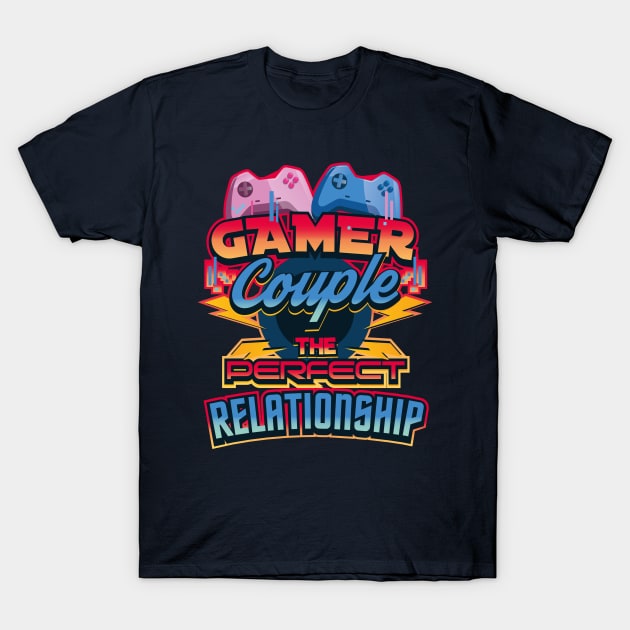 Gamer Couple The Perfect Relationship V-Day T-Shirt by creative